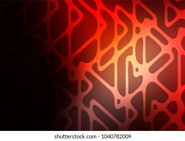 Dark Red vector indian curved texture. Modern geometrical abstract illustration with doodles. The elegant pattern can be used as a part of a brand book.