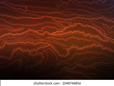 Dark Red vector indian curved template. Colorful illustration in abstract style with doodles and Zen tangles. Hand painted design for web, leaflet, textile.