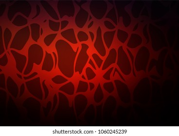 Dark Red vector indian curved template. Modern geometrical abstract illustration with doodles. A completely new design for your business.