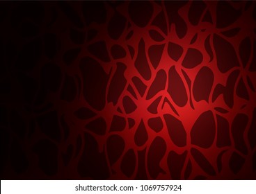 Dark Red vector indian curved texture. Colorful illustration in abstract style with doodles and Zen tangles. The textured pattern can be used for website.