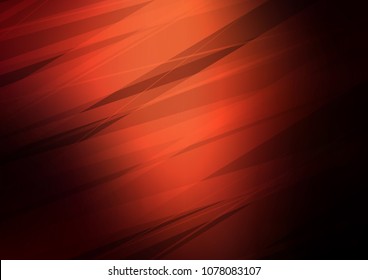 Dark Red vector indian curved pattern. Modern geometrical abstract illustration with doodles. The completely new template can be used for your brand book.