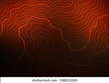 Dark Red vector indian curved background. Modern geometrical abstract illustration with doodles. A completely new template for your business design.