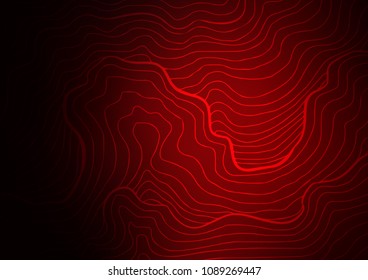 Dark Red vector indian curved texture. Ethnic elegant natural pattern with gradient. The best blurred design for your business.