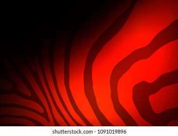 Dark Red vector indian curved template. Sketchy hand drawn doodles on blurred background. Brand-new style for your business design.