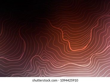 Dark Red vector indian curved template. Modern geometrical abstract illustration with doodles. The template can be used as a background for cell phones.
