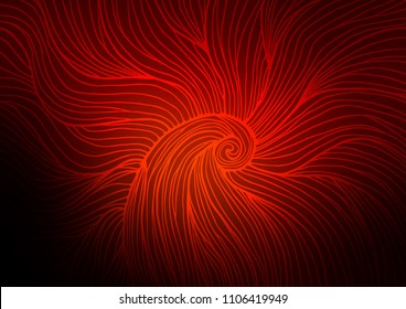 Dark Red vector indian curved texture. Sketchy hand drawn doodles on blurred background. Hand painted design for web, wrapping, wallpaper.