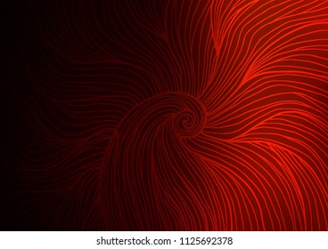 Dark Red vector indian curved texture. Glitter abstract illustration with doodles and Zen tangles. A completely new template for your business design.