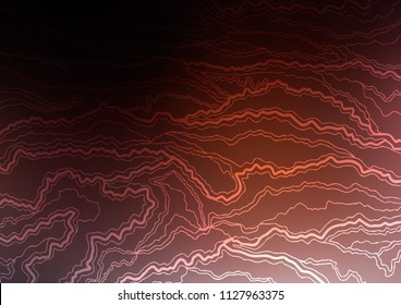 Dark Red vector indian curved texture. A completely new color illustration in doodle style. Hand painted design for web, leaflet, textile.