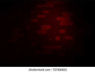 Dark Red vector indian curved template. Decorative shining illustration with doodles on abstract template. The doodle design can be used for your web site.