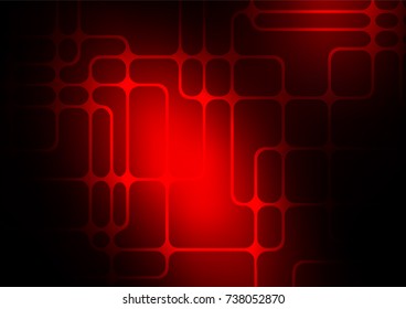 Dark Red vector indian curved template. Ethnic elegant natural pattern with gradient. Brand-new style for your business design.
