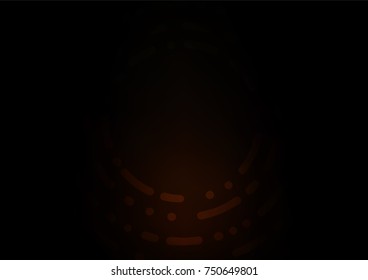 Dark Red vector indian curved template. Modern geometrical abstract illustration with doodles. The pattern can be used for wallpapers and coloring books.