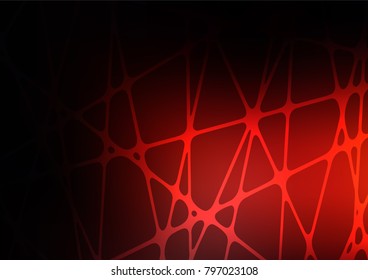 Dark Red vector indian curved pattern. An elegant bright illustration with lines in Natural style. Hand painted design for web, leaflet, textile.