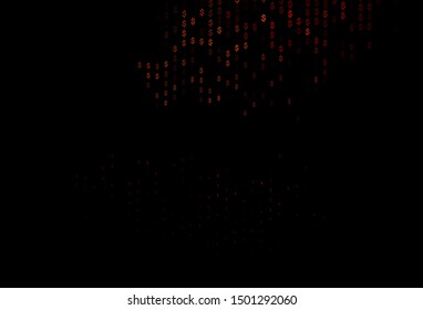 Dark Red vector layout with banking symbols. Modern abstract illustration with symbols of money. The pattern can be used for ad, booklets, leaflets of banks.