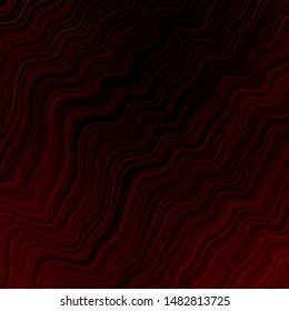 Dark Red vector layout with bent lines. Geometric illustration in abstract style with gradient.  Template for cell phone screens.