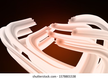 Dark Red vector layout with bent lines. Brand new colorful illustration in simple style. Colorful wave pattern for your design.