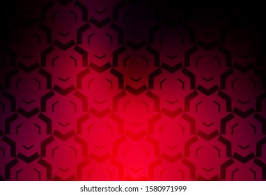Dark Red vector layout with bent lines. An elegant bright illustration with gradient. Template for cell phone screens.