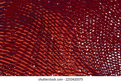 Dark Red vector layout with bent lines. Modern gradient abstract illustration with bandy lines. Pattern for your design.