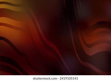 Dark Red vector layout with bent lines. Glitter abstract illustration with wry lines. Elegant pattern for a brand book.