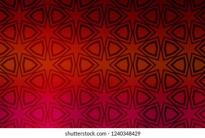 Dark Red vector layout with bright stars. Shining colored illustration with stars. Template for sell phone backgrounds.