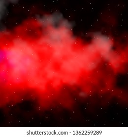Dark Red vector layout with bright stars. Colorful illustration with abstract gradient stars. Best design for your ad, poster, banner.