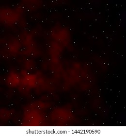 Dark Red vector layout with bright stars. Shining colorful illustration with small and big stars. Pattern for new year ad, booklets.