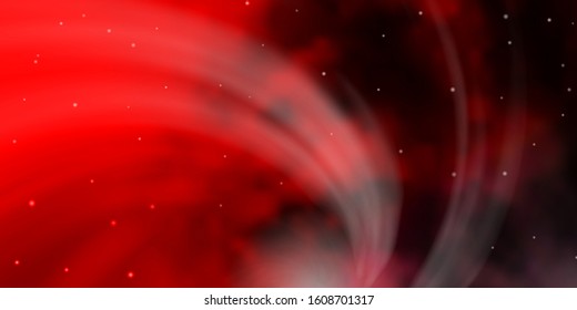 Dark Red vector layout with bright stars. Colorful illustration in abstract style with gradient stars. Pattern for websites, landing pages.