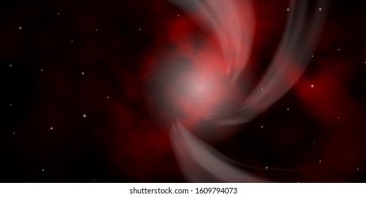 Dark Red vector layout with bright stars. Modern geometric abstract illustration with stars. Pattern for new year ad, booklets.