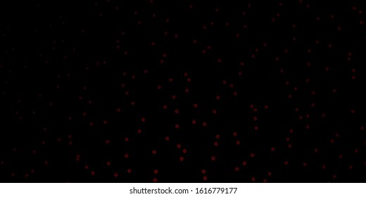 Dark Red vector layout with bright stars. Modern geometric abstract illustration with stars. Theme for cell phones.