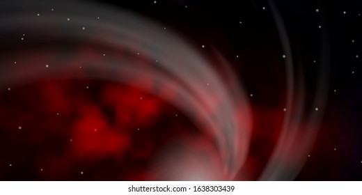 Dark Red vector layout with bright stars. Decorative illustration with stars on abstract template. Pattern for wrapping gifts.