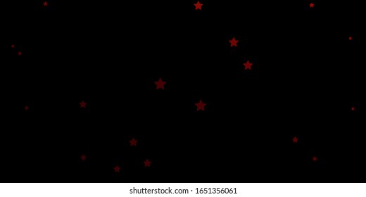 Dark Red vector layout with bright stars. Colorful illustration with abstract gradient stars. Best design for your ad, poster, banner.