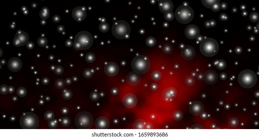 Dark Red vector layout with bright stars. Colorful illustration in abstract style with gradient stars. Best design for your ad, poster, banner.