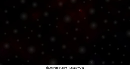 Dark Red vector layout with bright stars. Shining colorful illustration with small and big stars. Pattern for wrapping gifts.