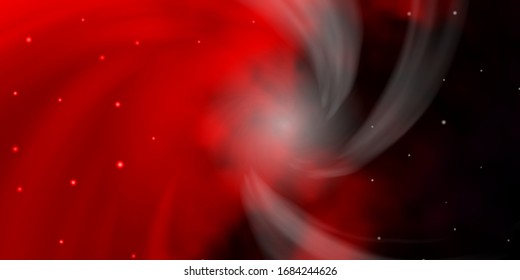 Dark Red vector layout with bright stars. Blur decorative design in simple style with stars. Design for your business promotion.