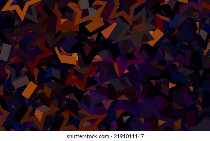 Dark Red vector layout with bright stars. Modern geometrical abstract illustration with stars. Pattern for futuristic ad, booklets.