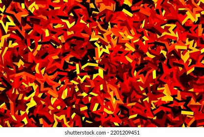 Dark Red vector layout with bright stars. Glitter abstract illustration with colored stars. Best design for your ad, poster, banner.