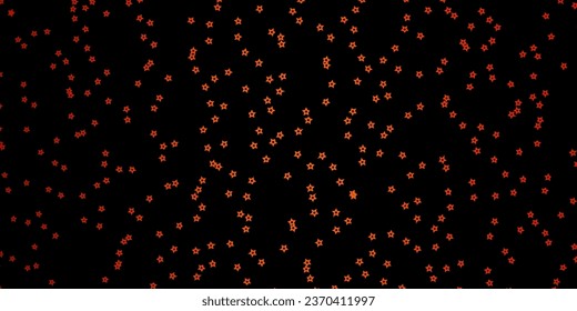 Dark Red vector layout with bright stars. Shining colorful illustration with small and big stars. Design for your business promotion.