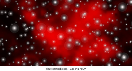Dark Red vector layout with bright stars. Modern geometric abstract illustration with stars. Pattern for new year ad, booklets.