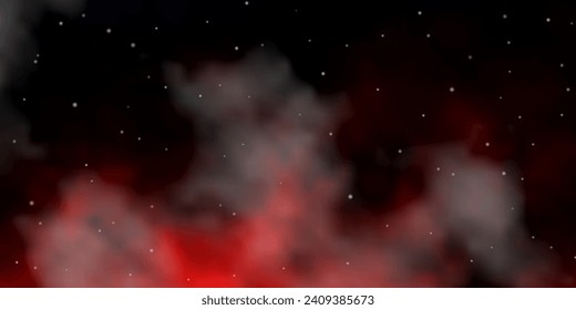 Dark Red vector layout with bright stars. Colorful illustration with abstract gradient stars. Best design for your ad, poster, banner.