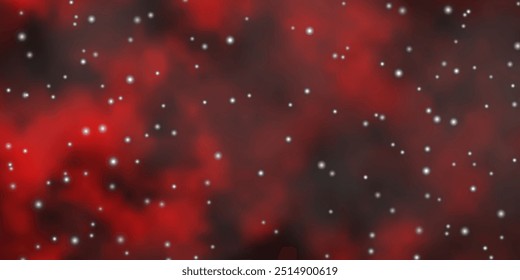 Dark Red vector layout with bright stars. Blur decorative design in simple style with stars. Pattern for new year ad, booklets.