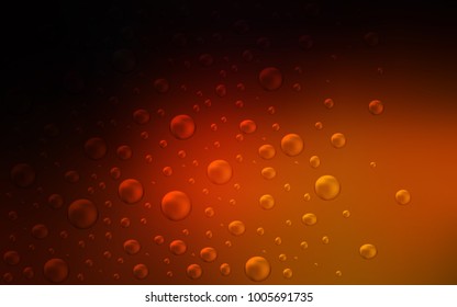 Dark Red vector layout with circle shapes. Blurred decorative design in abstract style with bubbles. The pattern can be used for aqua ad, booklets.