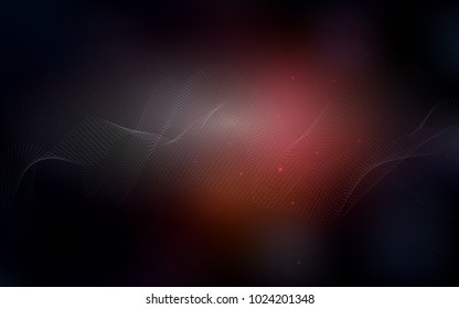 Dark Red vector layout with circle shapes. Blurred decorative design in abstract style with bubbles. The pattern can be used for aqua ad, booklets.