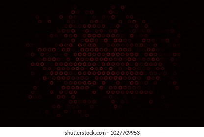 Dark Red vector  layout with circle shapes. Abstract illustration with colored bubbles in nature style. The pattern can be used for ads, leaflets of liquid.