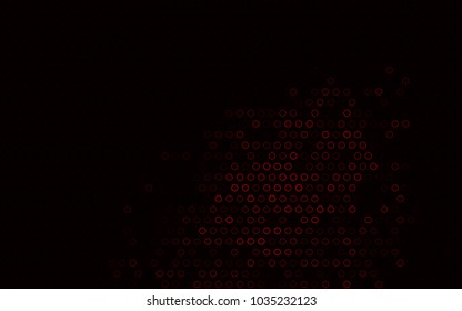 Dark Red vector  layout with circle shapes. Illustration with set of shining colorful abstract circles. Beautiful design for your business natural advert.