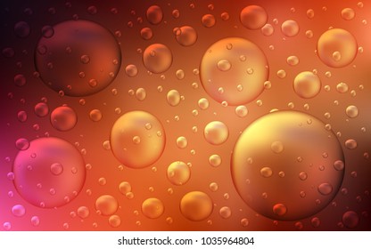 Dark Red vector layout with circle shapes. Blurred decorative design in abstract style with bubbles. New design for ad, poster, banner of your website.