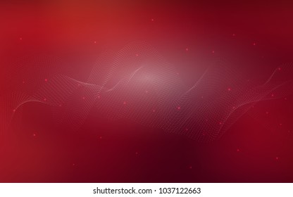 Dark Red vector layout with circle shapes. Blurred bubbles on abstract background with colorful gradient. Completely new template for your brand book.