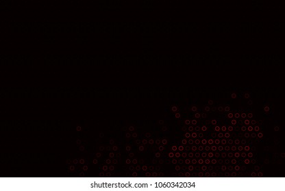 Dark Red vector  layout with circle shapes. Illustration with set of shining colorful abstract circles. Completely new template for your brand book.