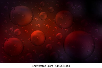 Dark Red vector layout with circle shapes. Modern abstract illustration with colorful water drops. New design for ad, poster, banner of your website.
