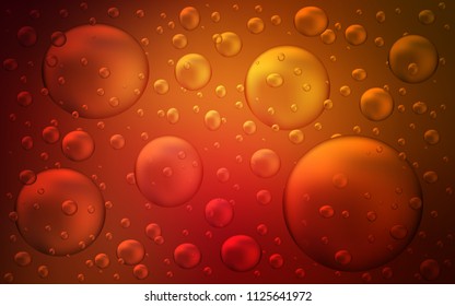 Dark Red vector layout with circle shapes. Abstract illustration with colored bubbles in nature style. The pattern can be used for aqua ad, booklets.