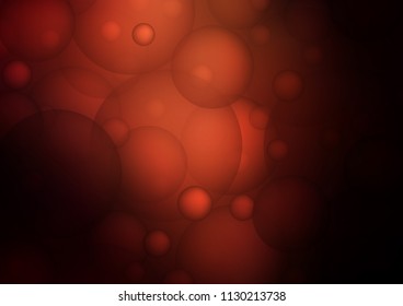 Dark Red vector layout with circle shapes. Beautiful colored illustration with blurred circles in nature style. Beautiful design for your business natural advert.