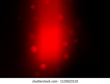 Dark Red vector layout with circle shapes. Modern abstract illustration with colorful water drops. The pattern can be used for beautiful websites.